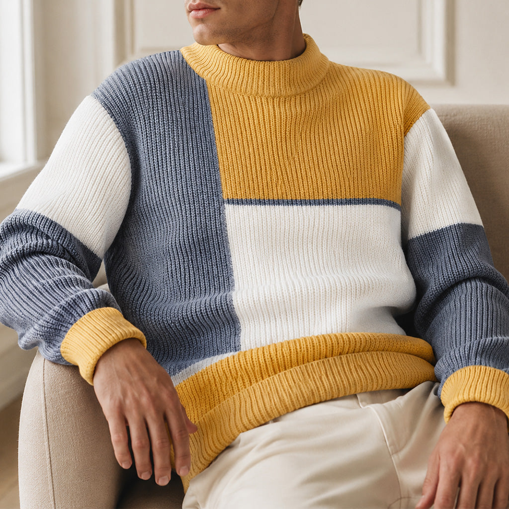 Mason Color-Block Knit Sweater