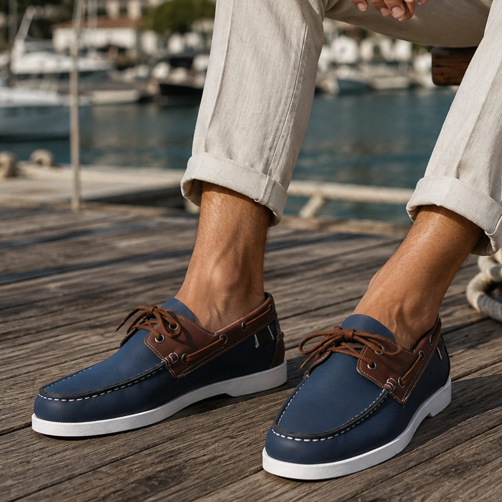 Ethan Men’s Two-Tone Boat Shoes