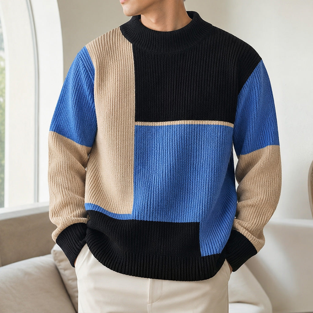 Mason Color-Block Knit Sweater