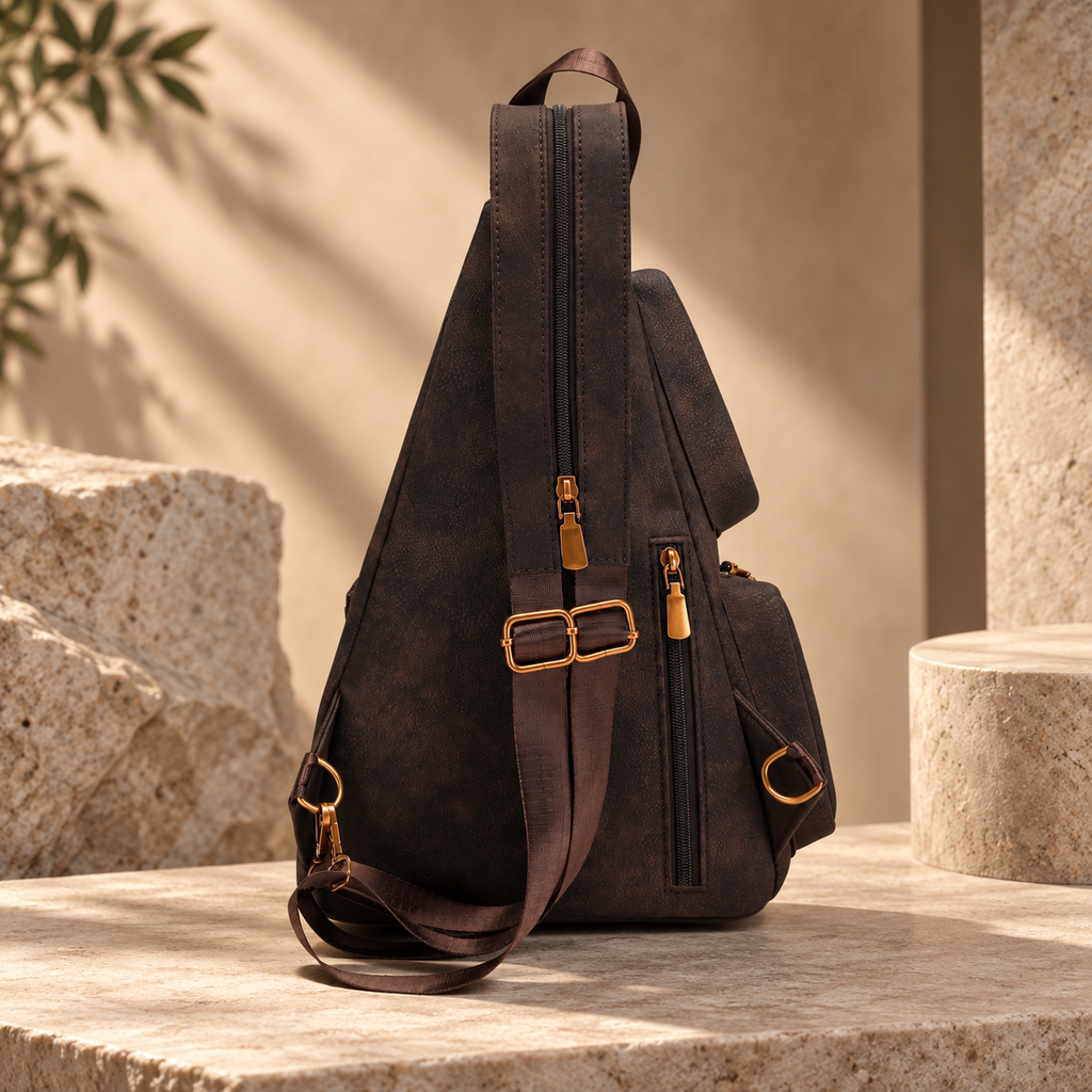 Marisol Women’s Multi-Pocket Sling Backpack – Convertible Crossbody Travel Bag