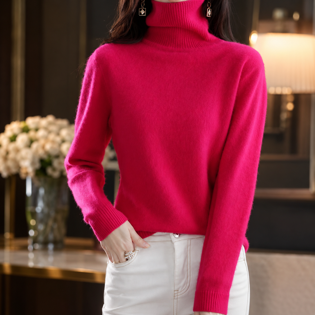 Florence Women's Turtleneck Knit Sweater