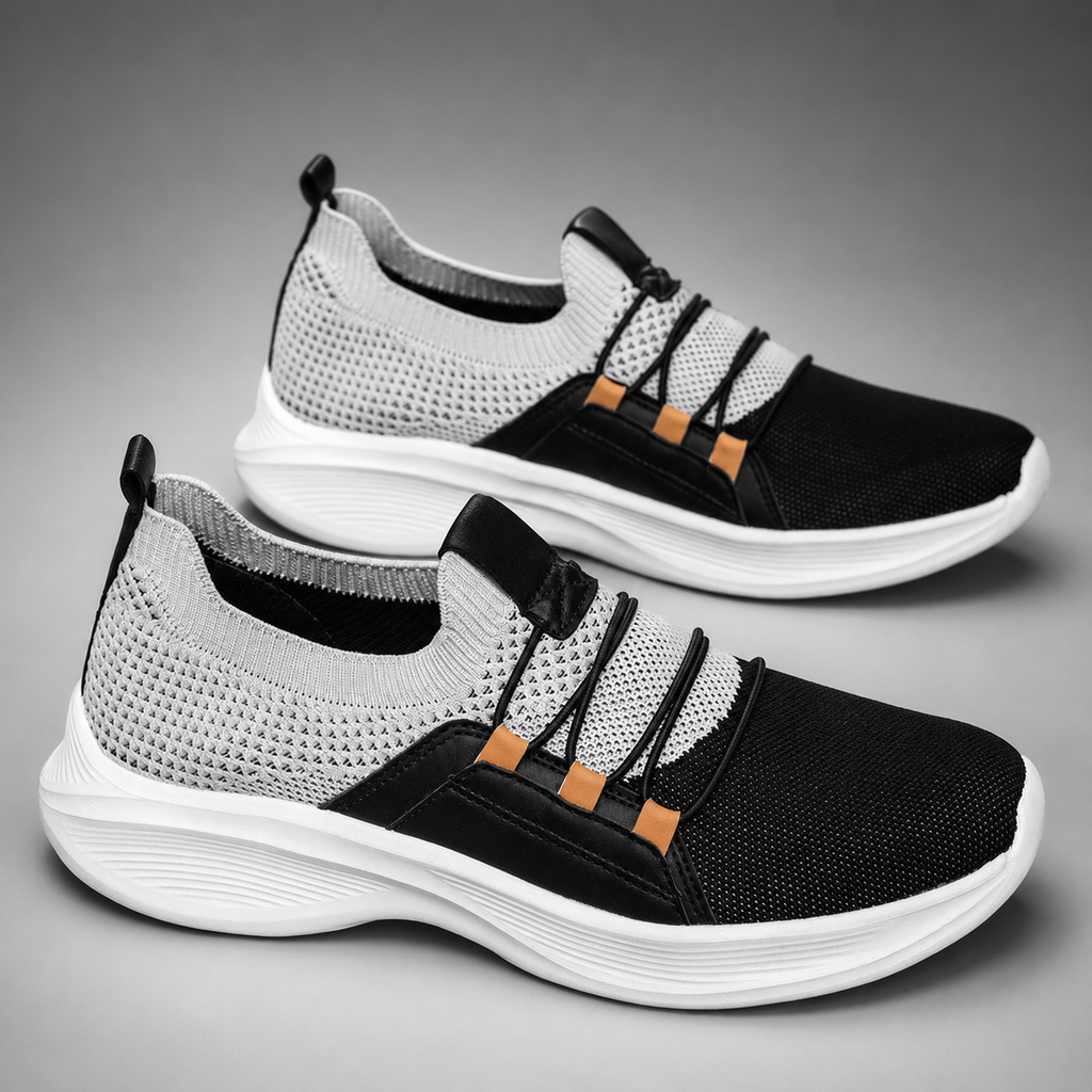 Logan Men’s Breathable Mesh Slip-On Sneakers with Cushioned Insole