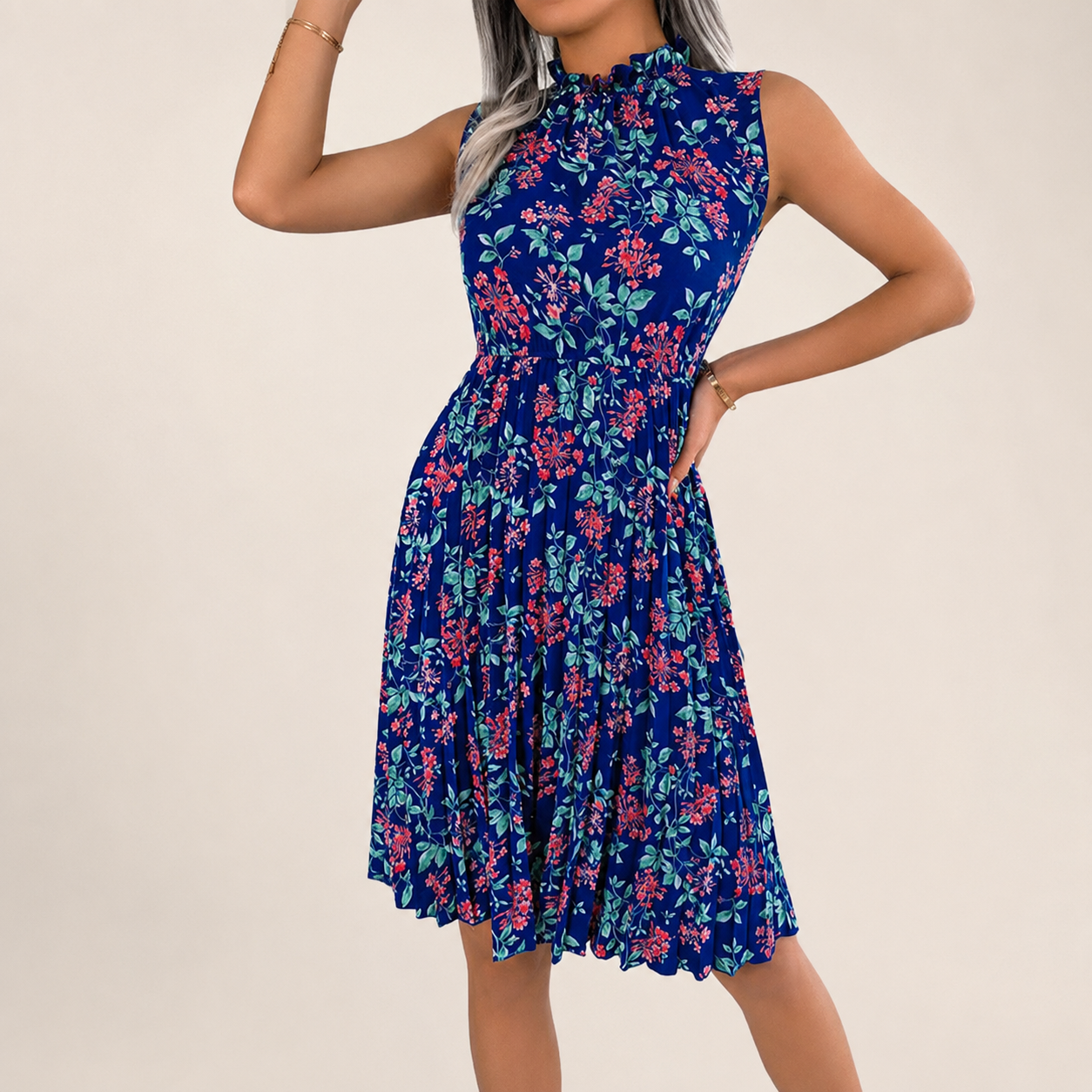Claire Women’s Sleeveless Floral Dress