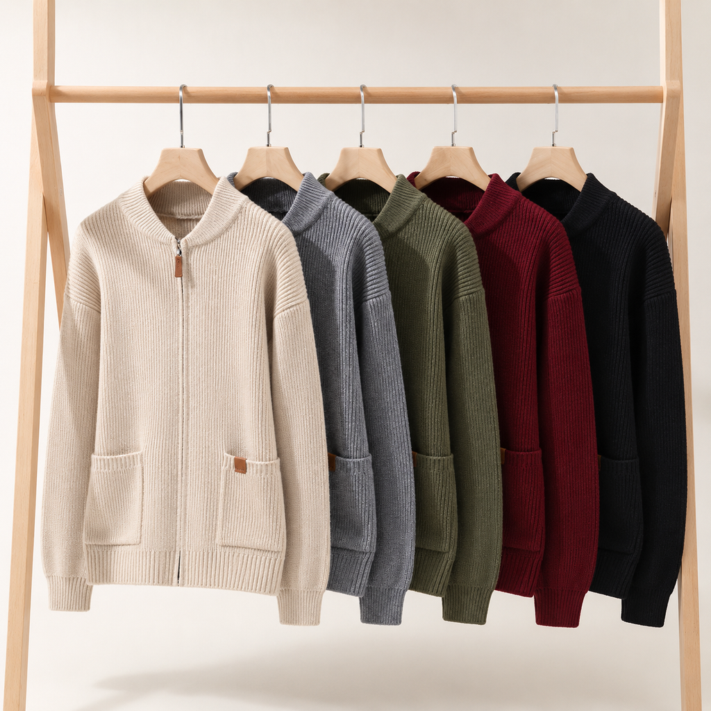 Ethan Men’s Textured Knit Jacket