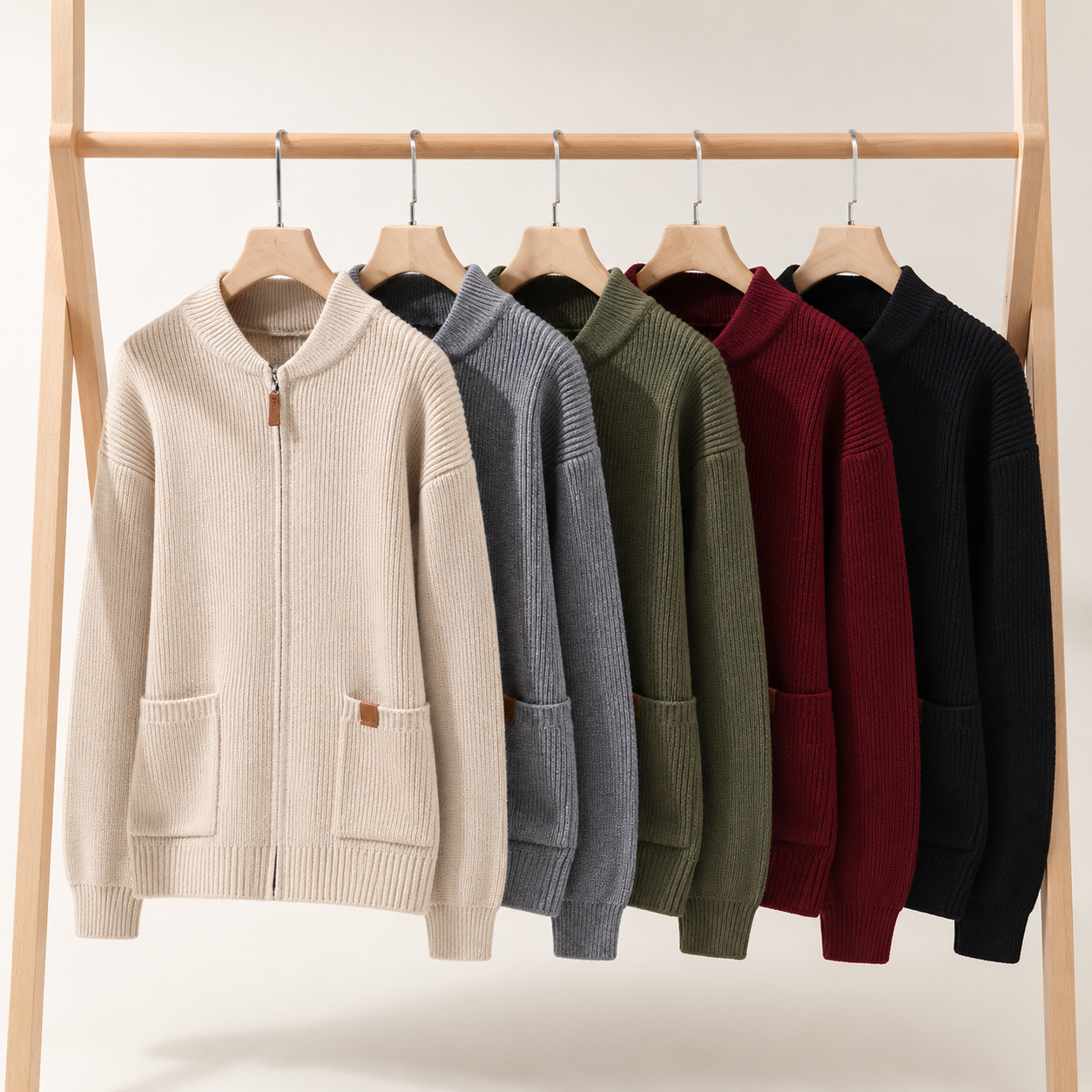 Ethan Men’s Textured Knit Jacket