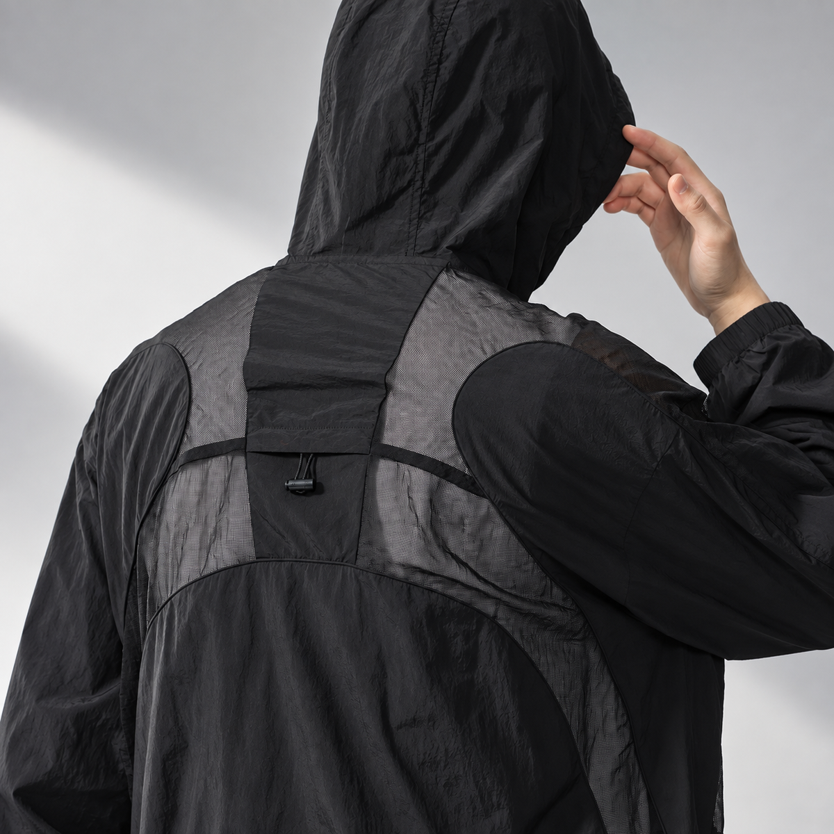 Adrian Men’s Lightweight Summer Hooded Colorblock Zip Jacket