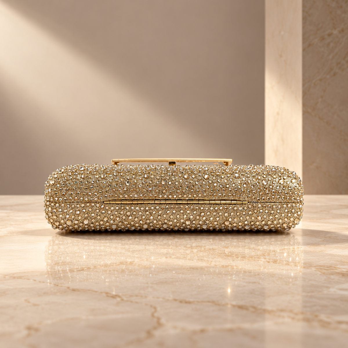 Vivienne Crystal Rhinestone Evening Clutch Bag