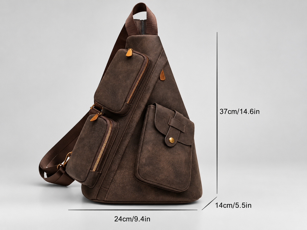 Marisol Women’s Multi-Pocket Sling Backpack – Convertible Crossbody Travel Bag