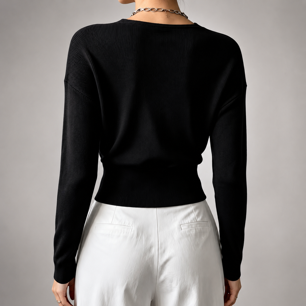 Marlow Women’s Wrap-Front V-Neck Sweater