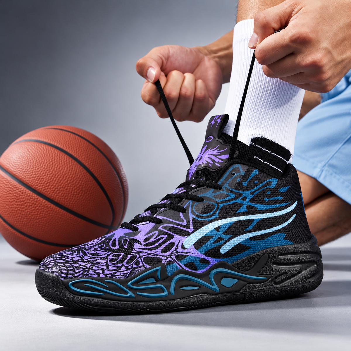 Rowan Performance High-Top Basketball Sneakers