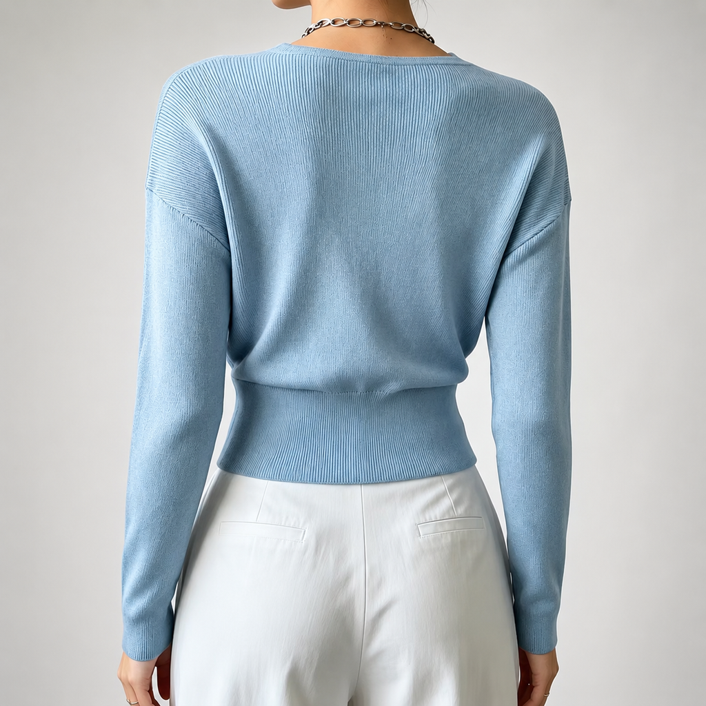 Marlow Women’s Wrap-Front V-Neck Sweater