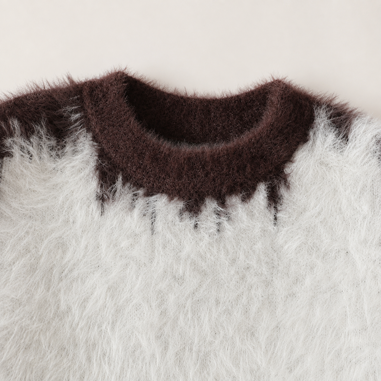 Luca Men’s Fuzzy Knit Colorblock Sweater