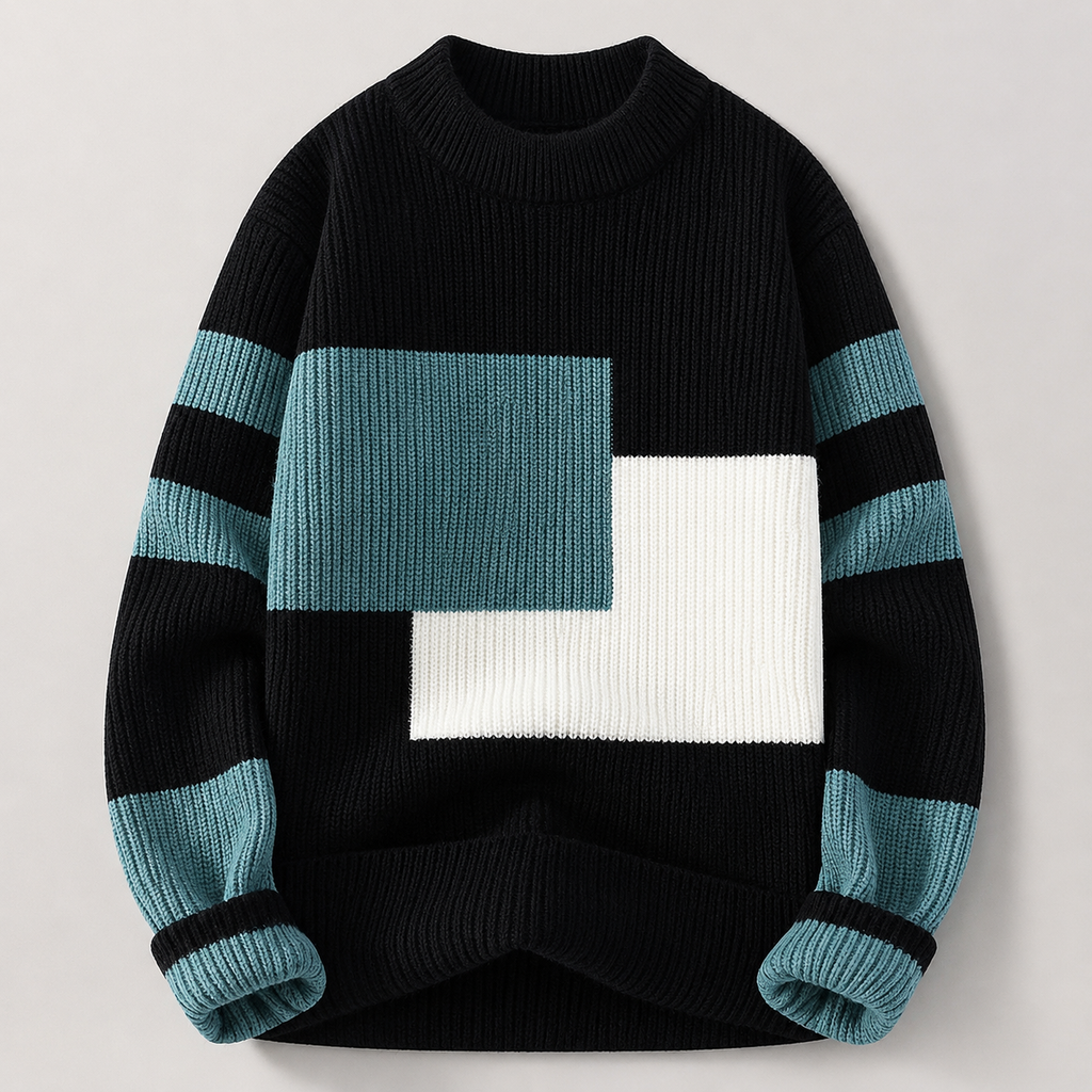Sawyer Men’s Color Block Knit Sweater