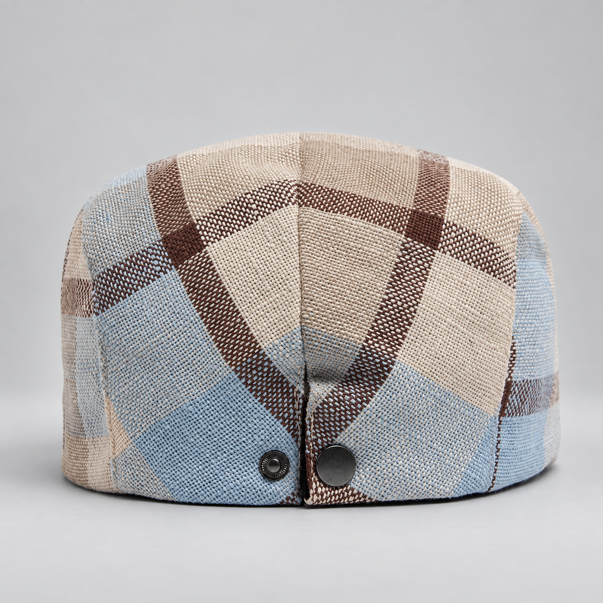 Bennett Men’s Plaid Flat Cap – Classic Check Driving Newsboy Hat