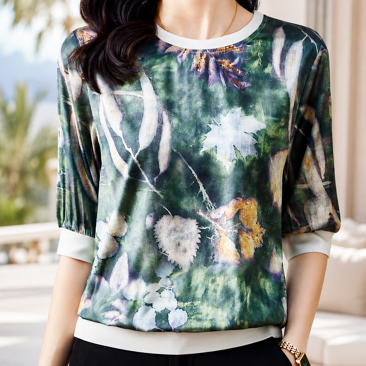 Brielle Floral Print Blouse