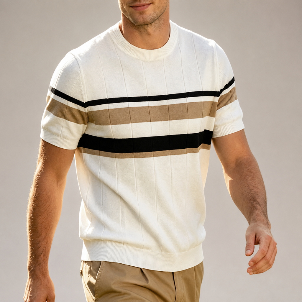 Grant Men’s Striped Knit T-Shirt