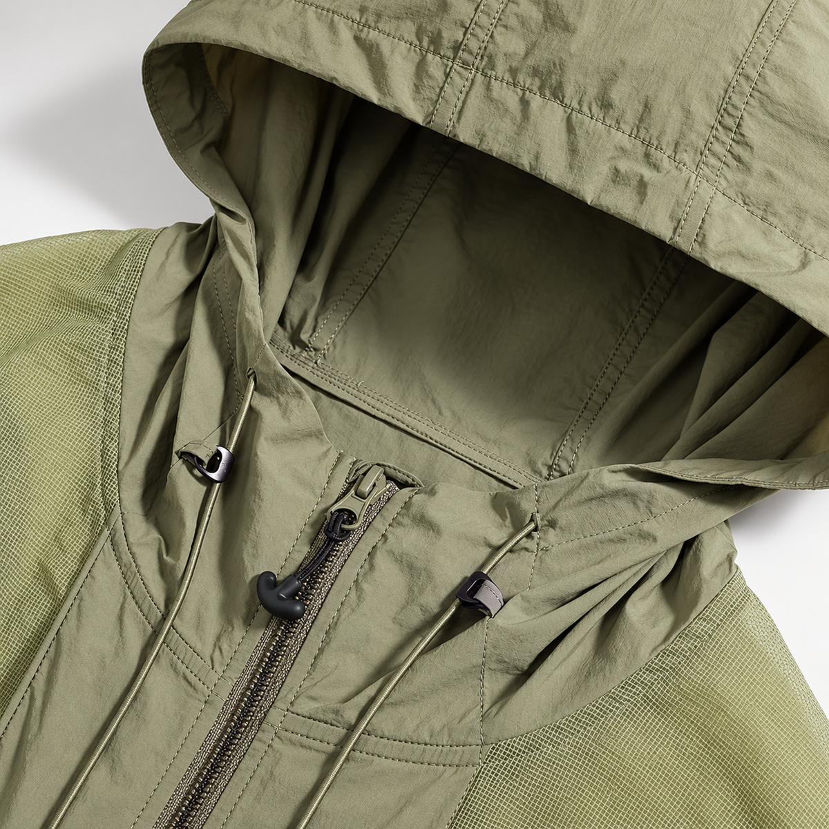 Adrian Men’s Lightweight Summer Hooded Colorblock Zip Jacket