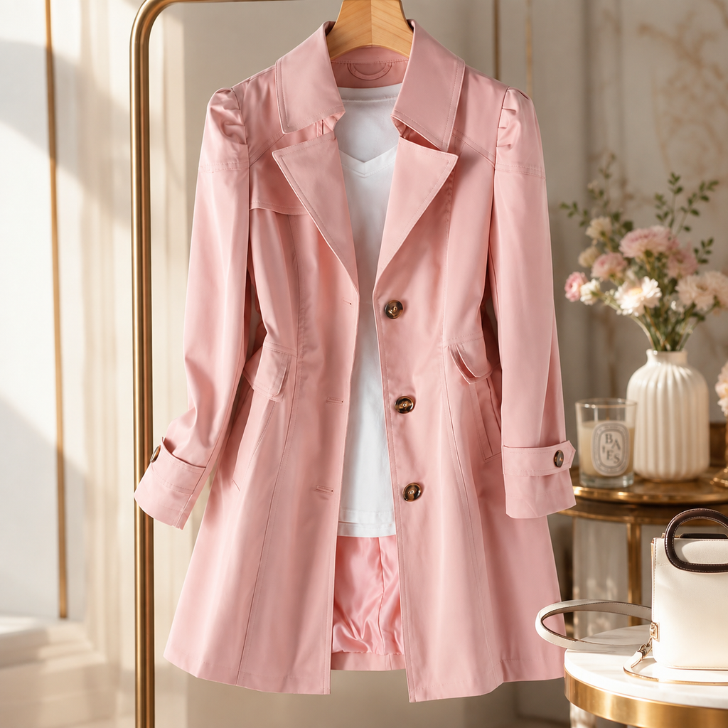 Harper Single-Breasted Trench Coat