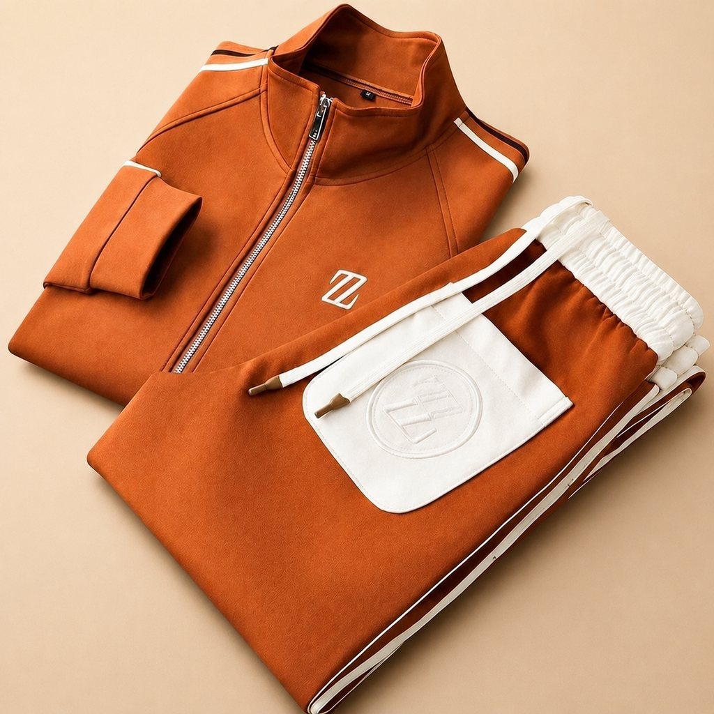 Cameron Men’s Striped 2-Piece Knit Tracksuit Set