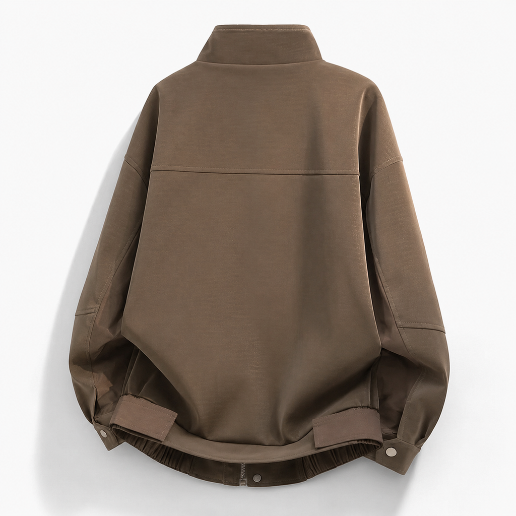 Luca Men's Gray Utility Bomber Jacket