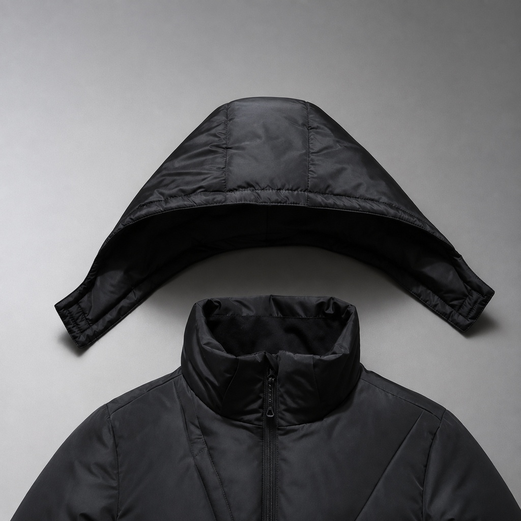 Graham Hooded Puffer Jacket – Quilted Padded Zip-Up Coat