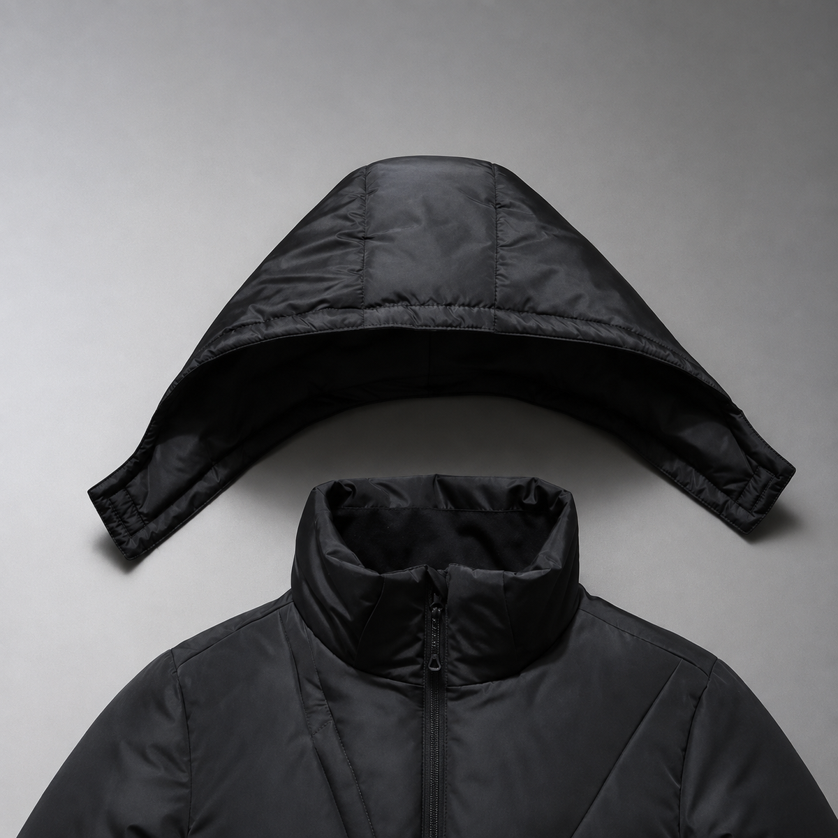 Graham Hooded Puffer Jacket – Quilted Padded Zip-Up Coat