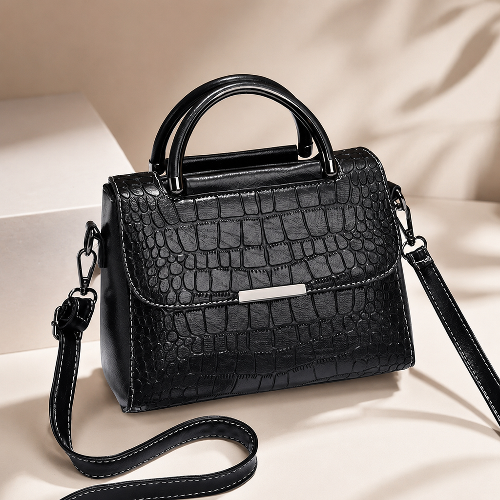 Camille Women’s Croc-Embossed Handbag