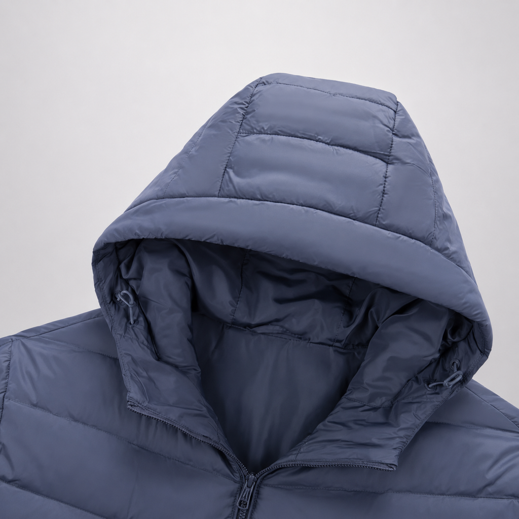 Caleb Men’s Lightweight Hooded Down Puffer Jacket