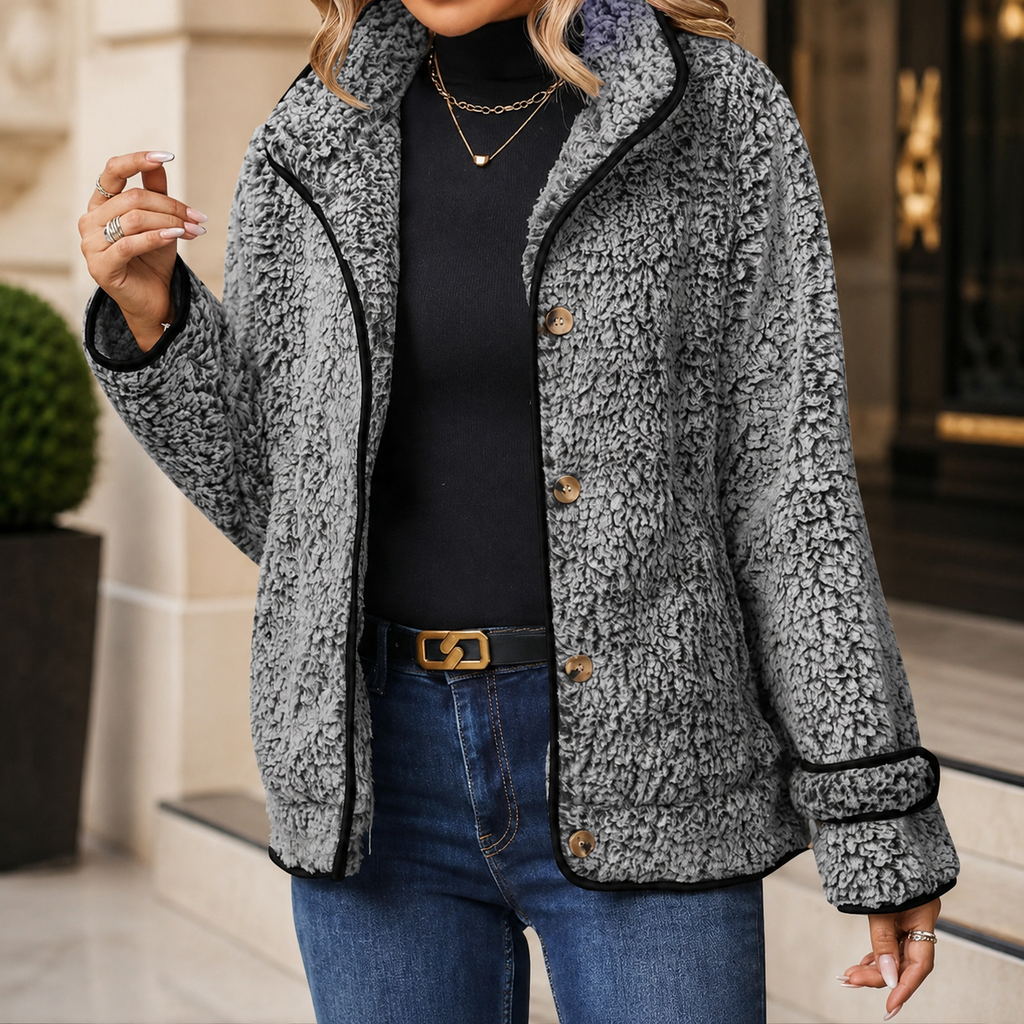 Marlowe Sherpa-Lined Textured Jacket