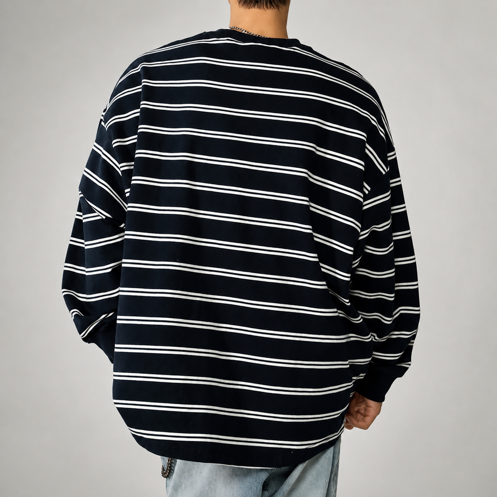 Elliot Men’s Striped Long Sleeve T-Shirt