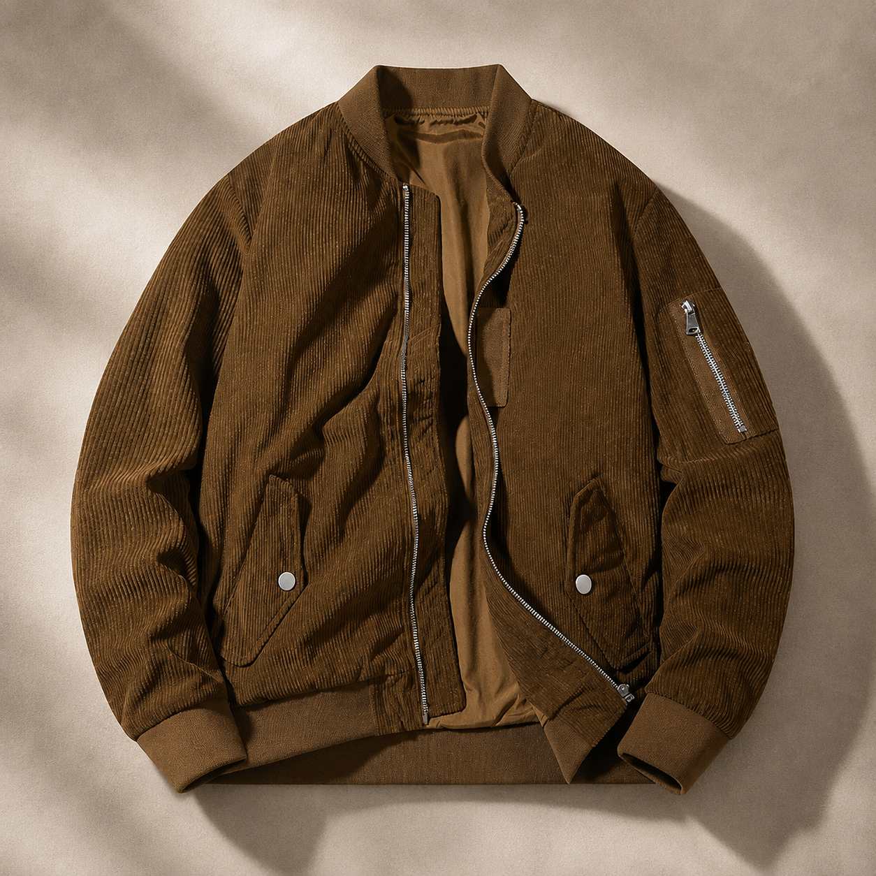 Grant Men’s Corduroy Bomber Jacket