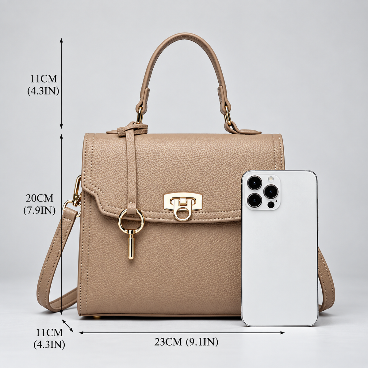 Amélie Women’s Structured Top Handle Handbag