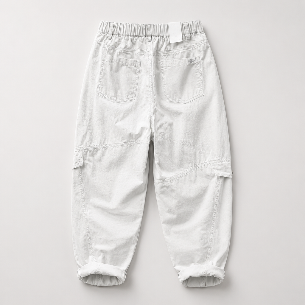 Elliot Relaxed Cargo Pants – Tapered Utility Pants with Flap Pockets