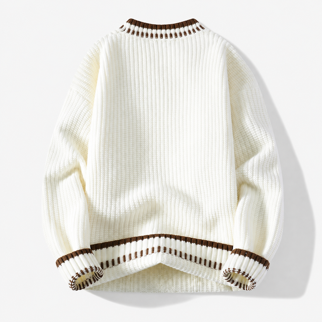 Harrison Cable-Knit Crewneck Sweater