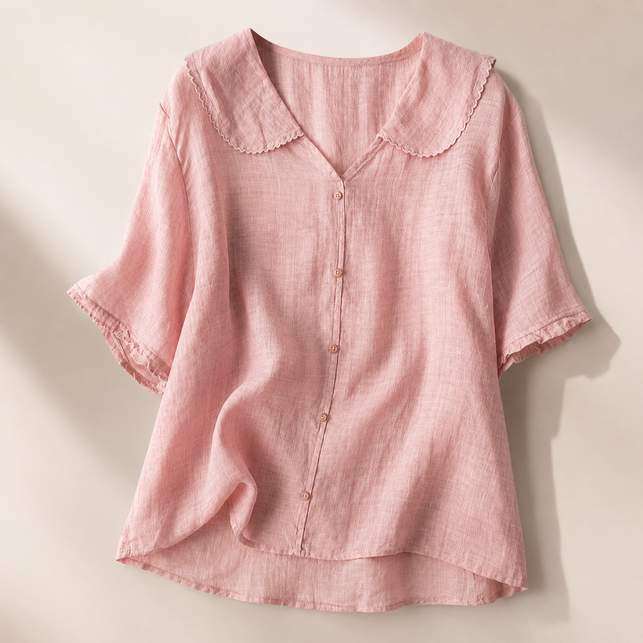 Lauren Women’s Scalloped-Collar Blouse