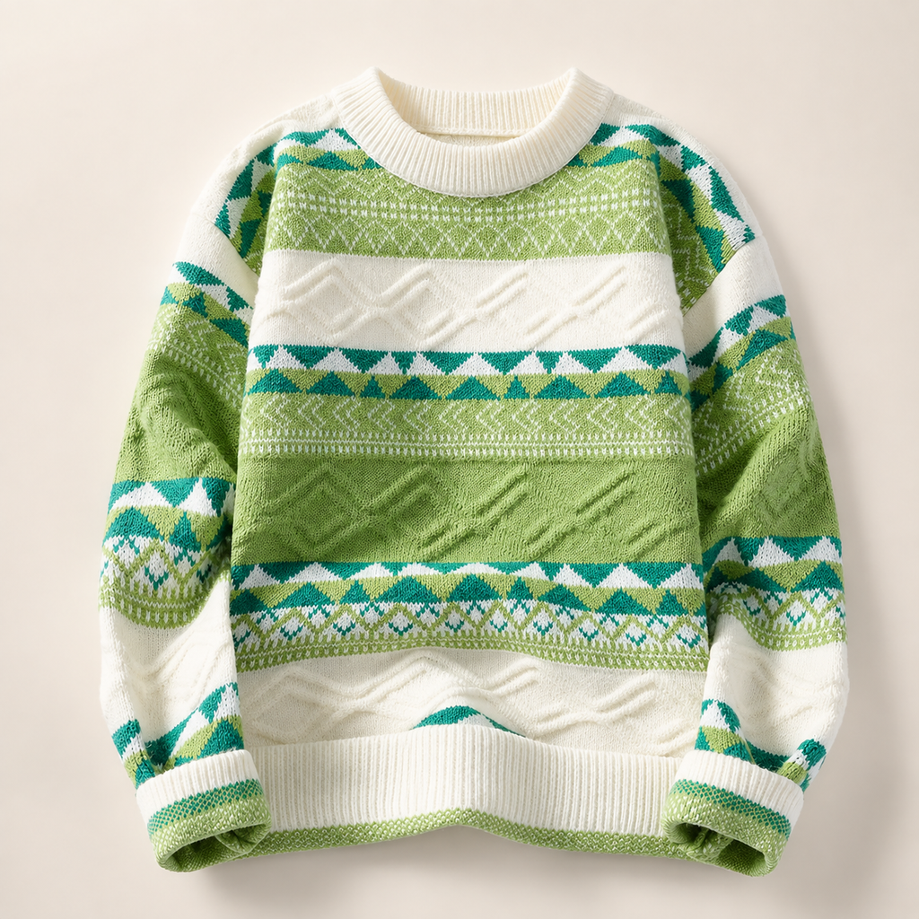 Oliver Men’s Geometric Knit Crewneck Sweater