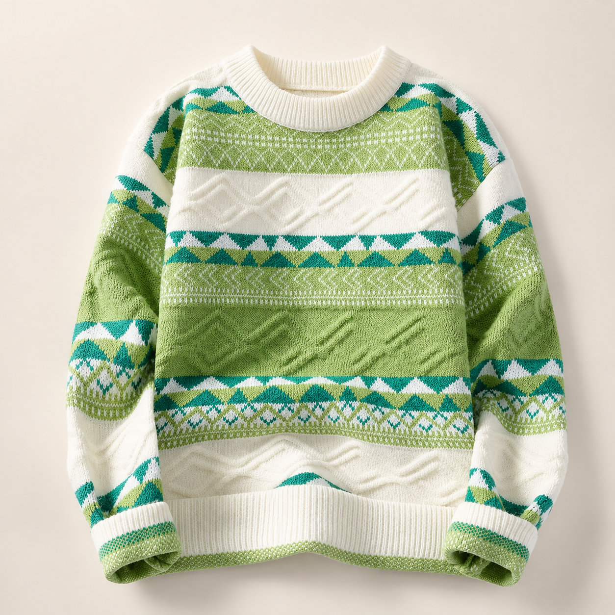 Oliver Men’s Geometric Knit Crewneck Sweater