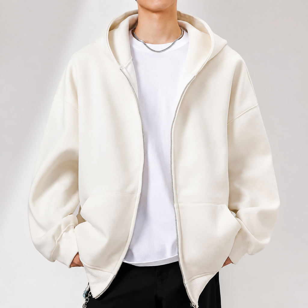 Wesley Relaxed Full-Zip Hoodie