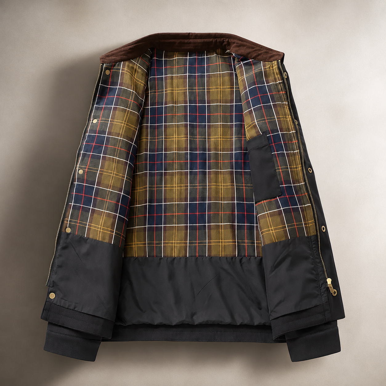 Harrison Men’s Contrast Collar Zip Jacket