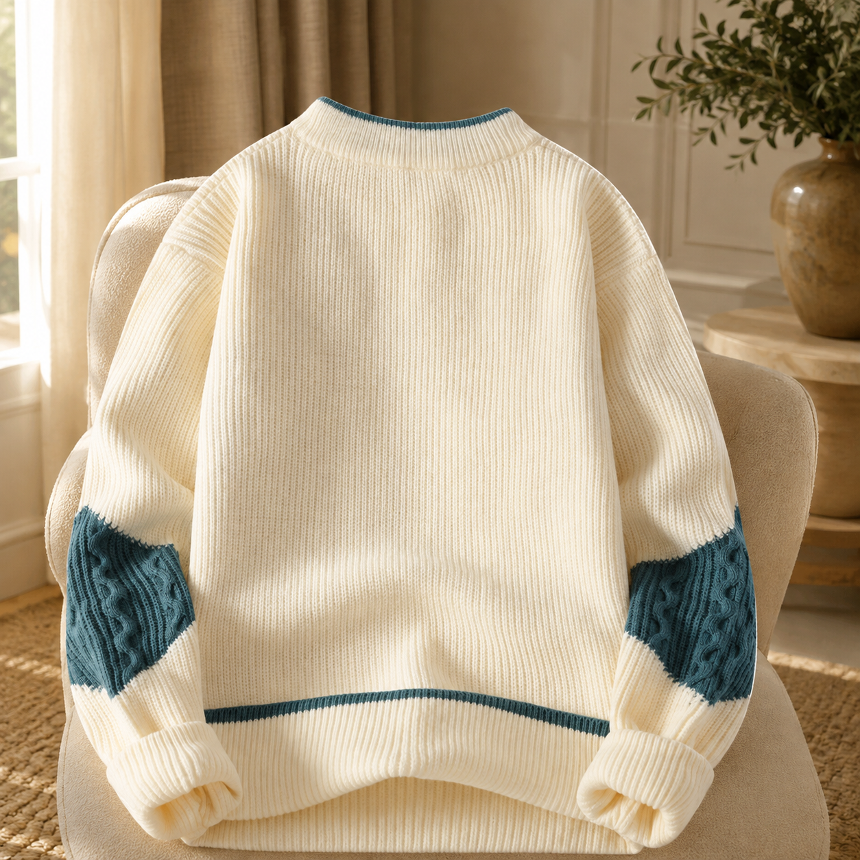 Caleb Geometric Knit Sweater