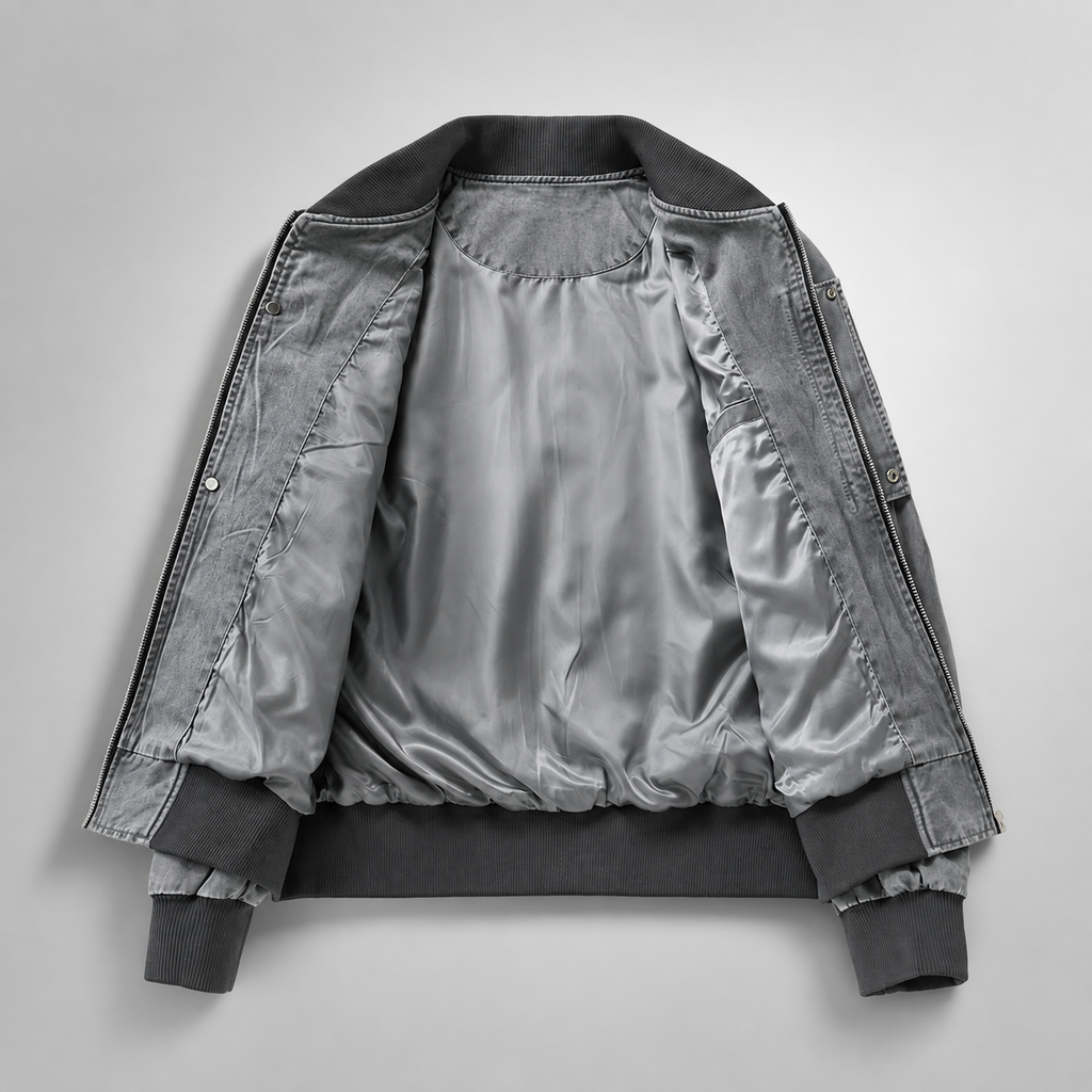 Dominic Hale Men’s Denim Bomber Jacket