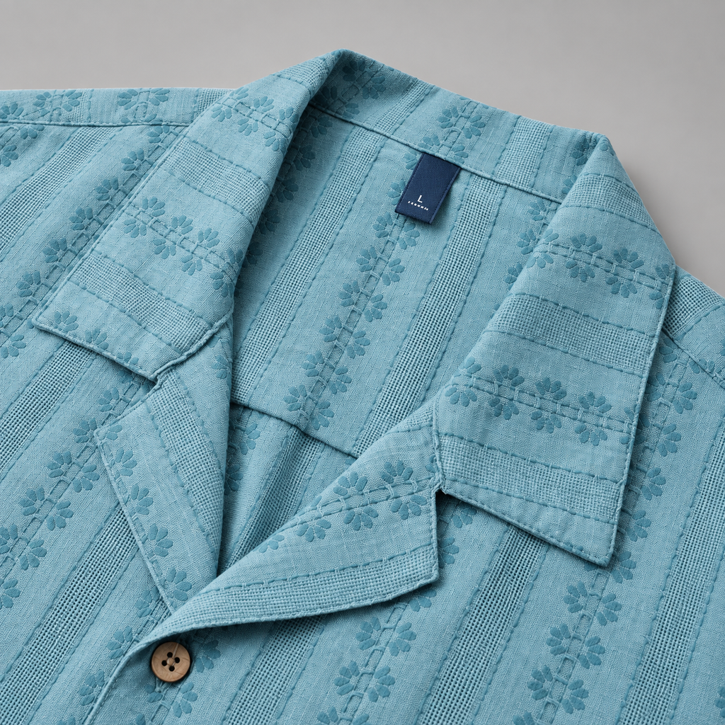 Étienne Men’s Summer Patterned Short-Sleeve Shirt