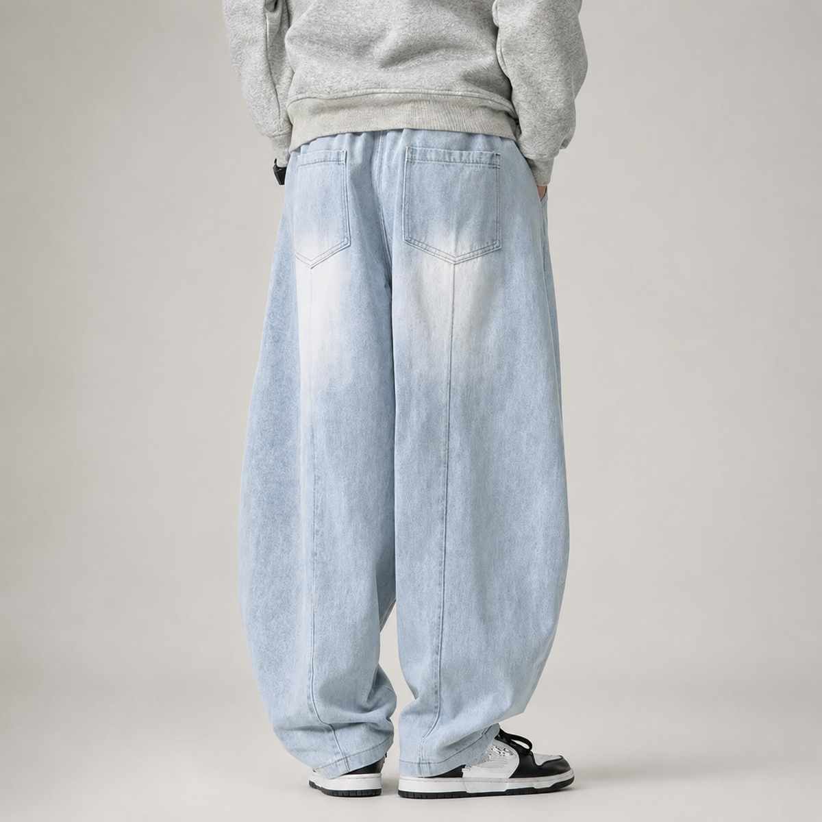 Lorenzo Carter Men’s Wide-Leg Denim Pants