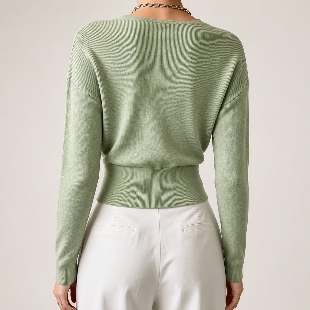 Marlow Women’s Wrap-Front V-Neck Sweater