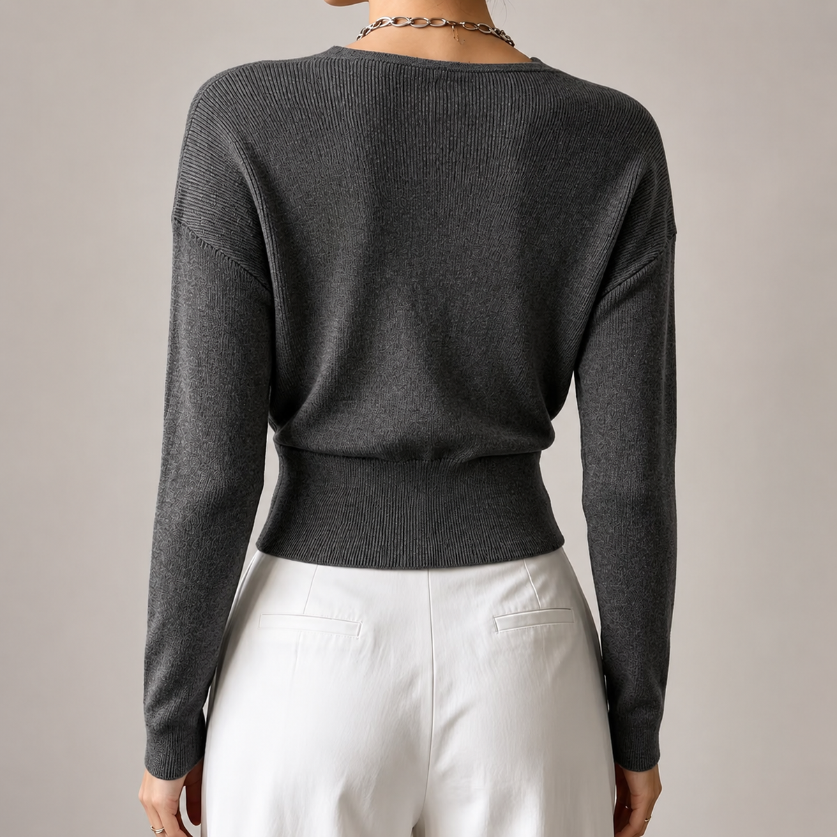 Marlow Women’s Wrap-Front V-Neck Sweater