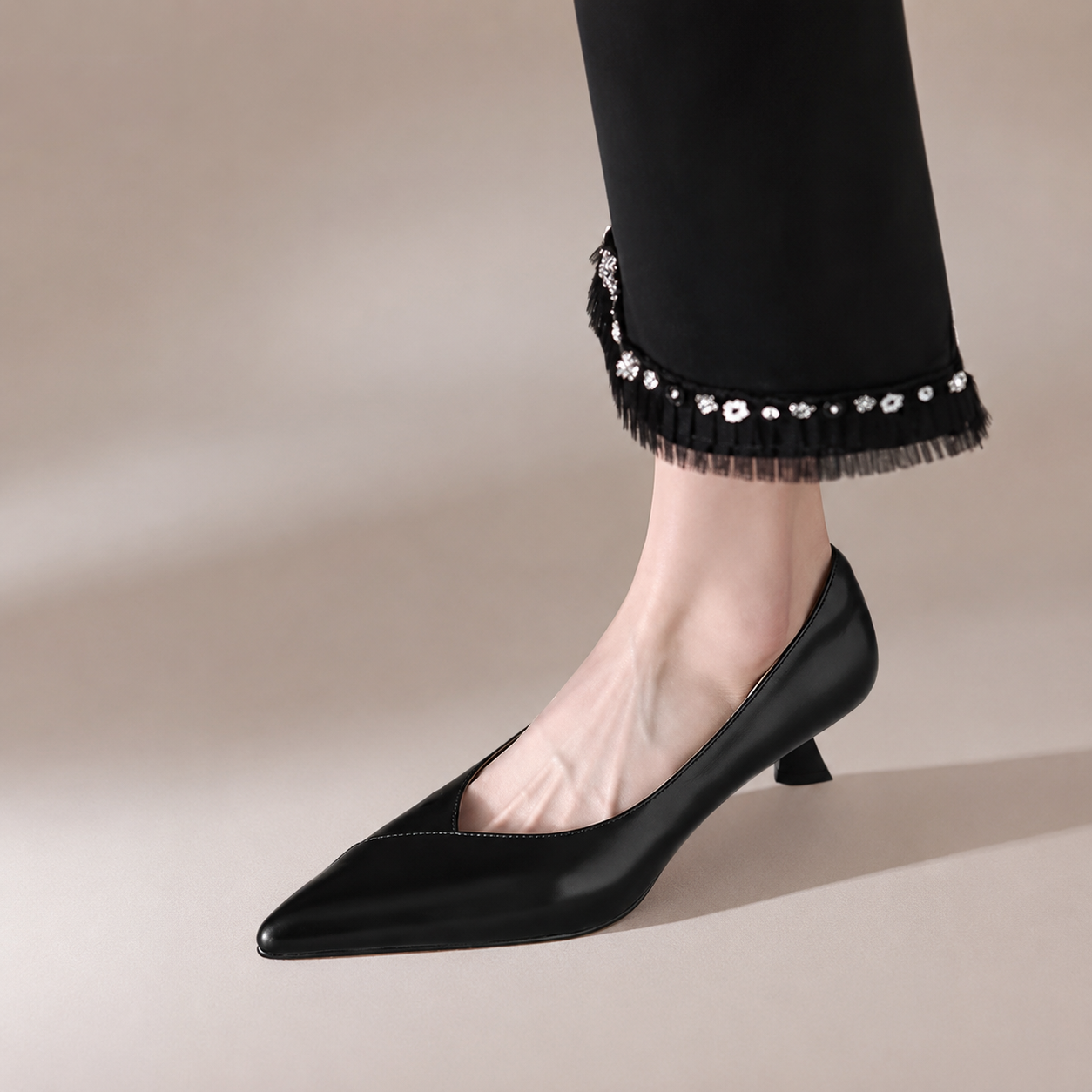 Catalina's Pointed Toe Low Heel Pumps