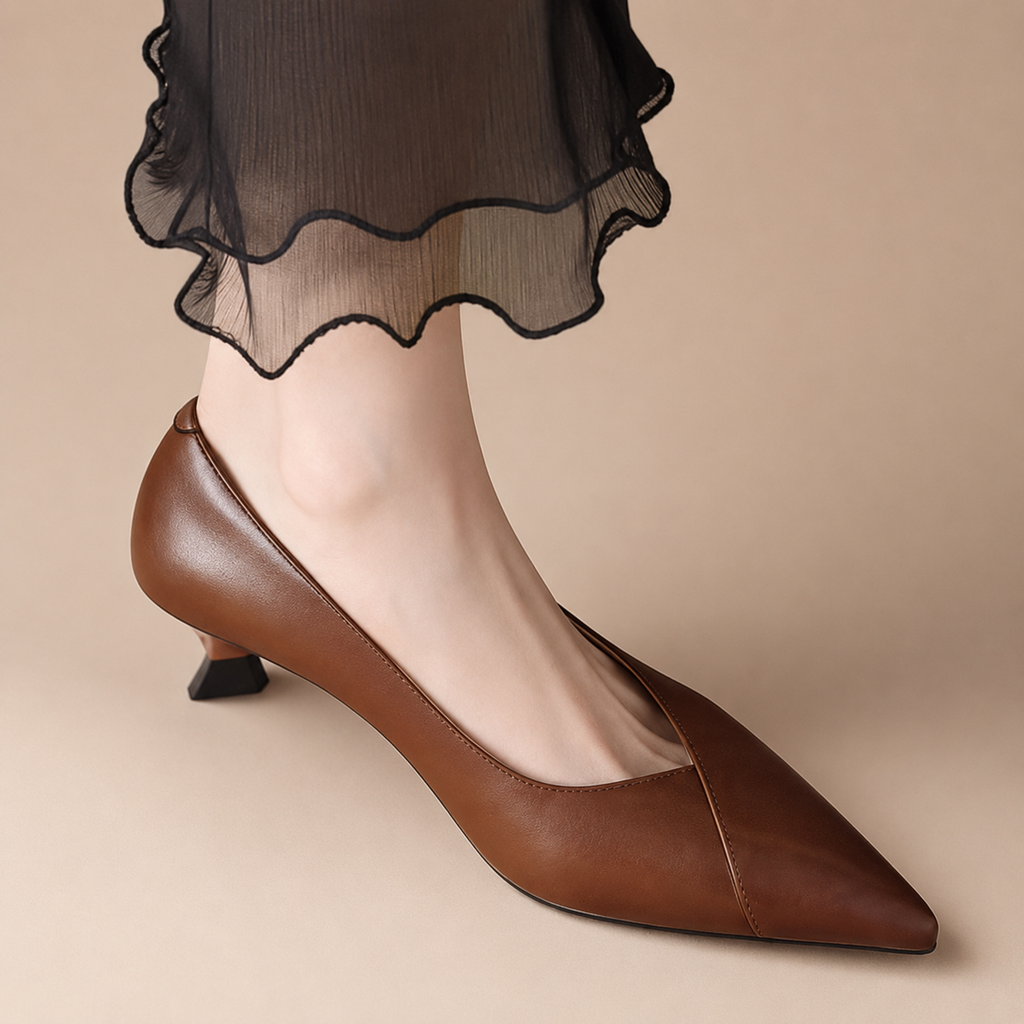 Catalina's Pointed Toe Low Heel Pumps