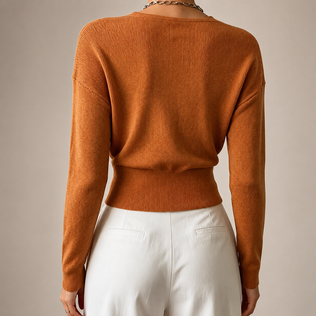 Marlow Women’s Wrap-Front V-Neck Sweater