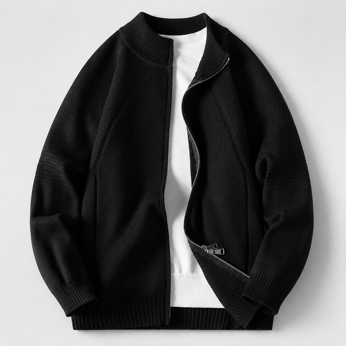 Julian Mercer Men’s Full-Zip Knit Cardigan