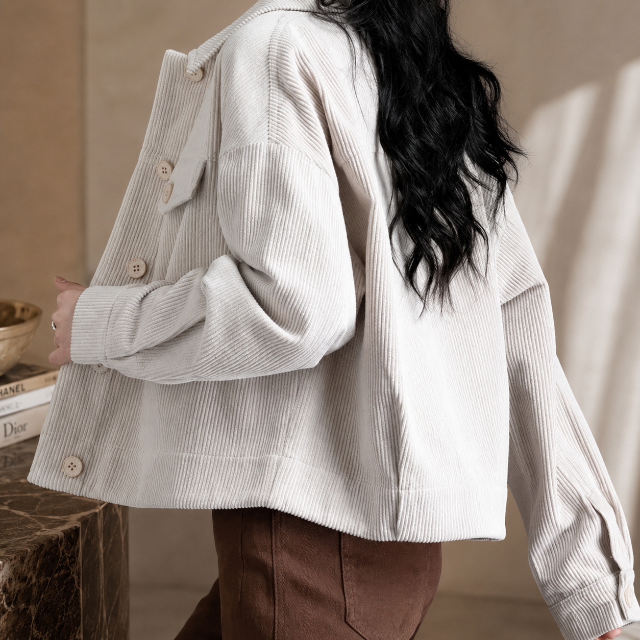 Bailey Corduroy Button Jacket